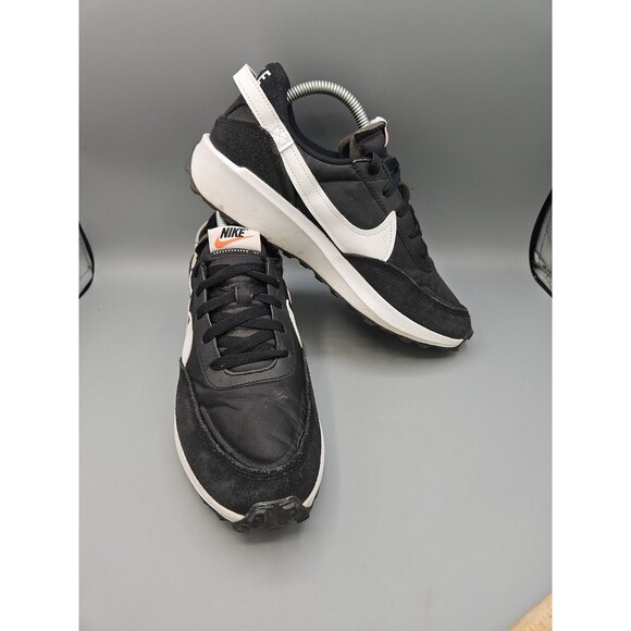 NIKE WAFFLE DEBUT MEN'S Size 8 SNEAKER CASUAL SHOES Black White DH9522-001 - Picture 6 of 11